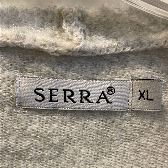 Serra Light Gray Open Front Cardigan - Picture 2 of 7